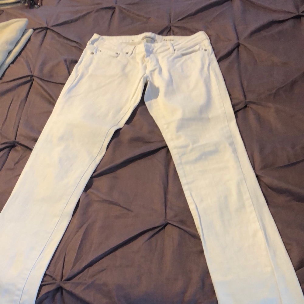 Mango white skinny jeans